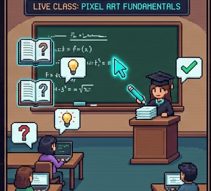 Online Education Team workflow scene