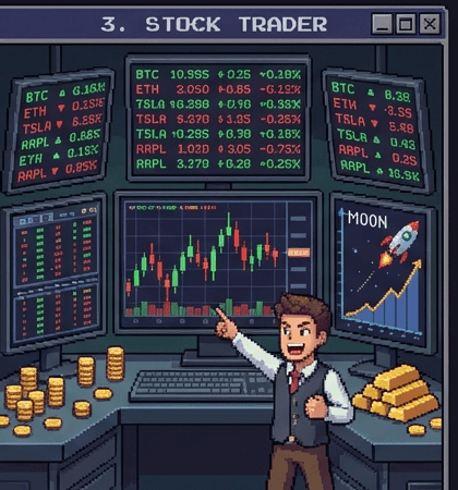 Stock Trader workflow scene